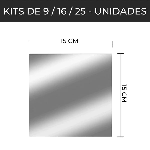 Espelho Adesivo Indestrutível e Flexível