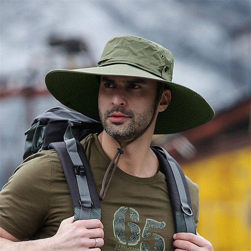 Chapéu Impermeável Masculino Proteção UV + Manga Protetora de Brinde - Loja Maiora